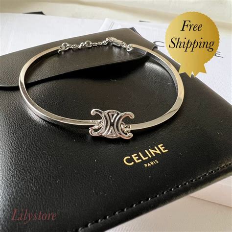 celine paris bracelet|Celine triomphe bracelet.